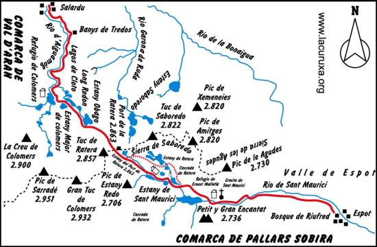 mapa de la ruta