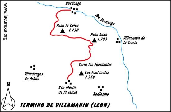 mapa de la ruta