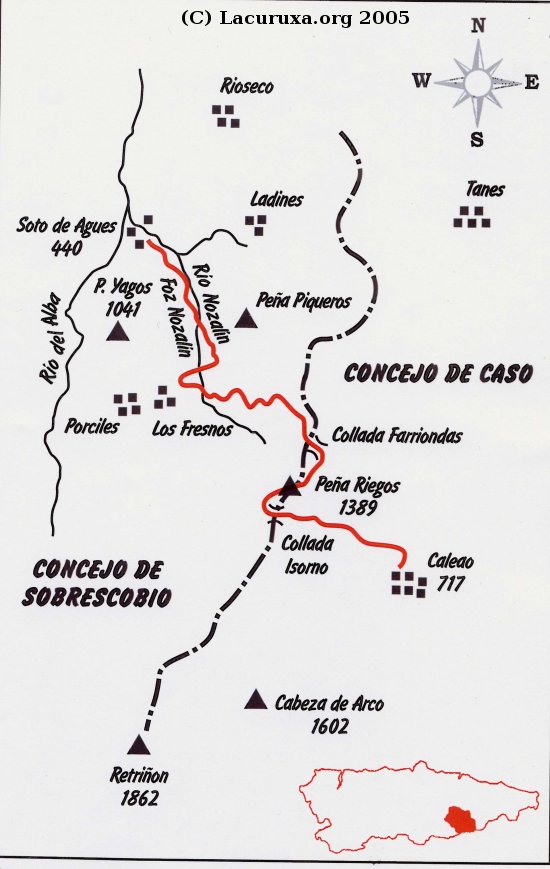 mapa de la ruta