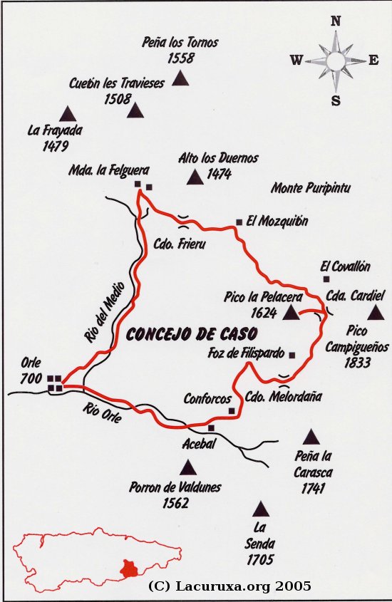 mapa de la ruta