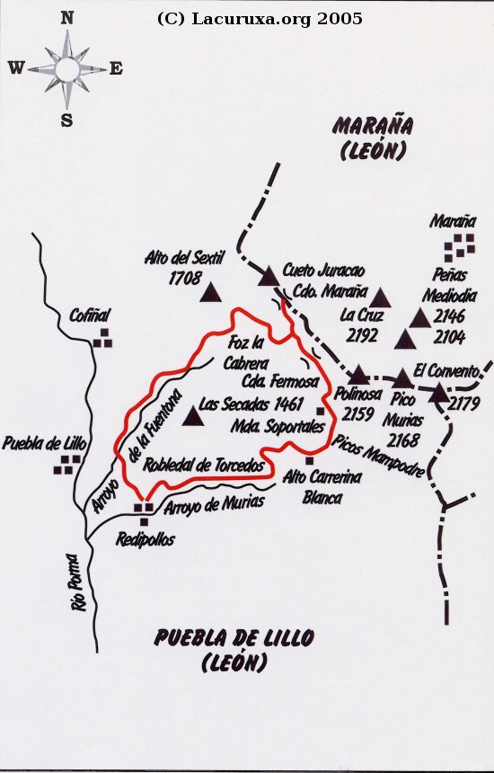 mapa de la ruta