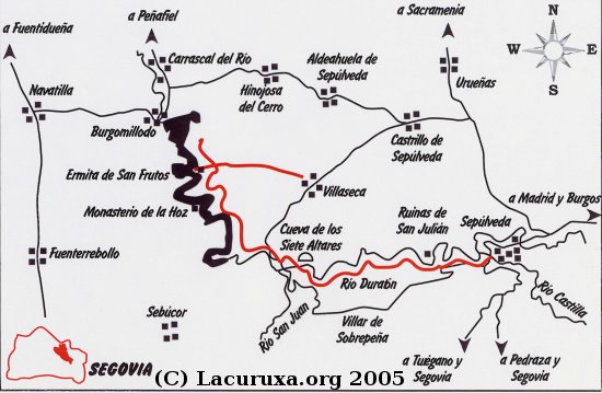 mapa de la ruta