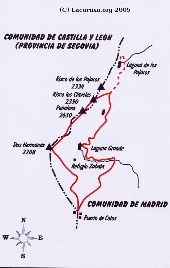 mapa de la ruta