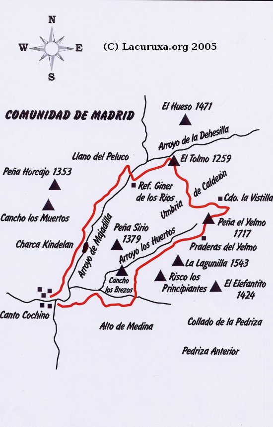 mapa de la ruta