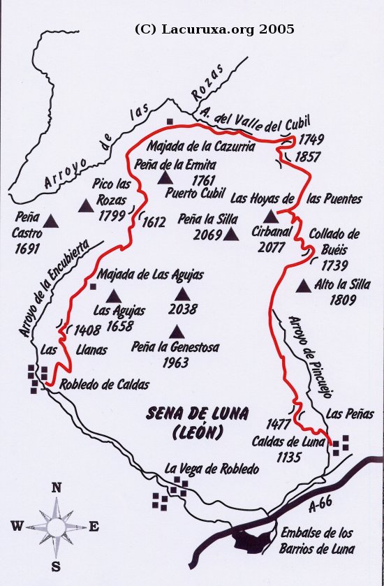 mapa de la ruta