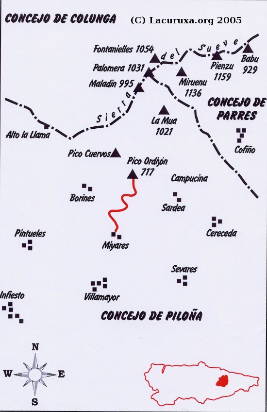 mapa de la ruta