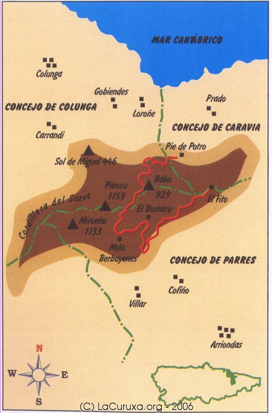 mapa de la ruta