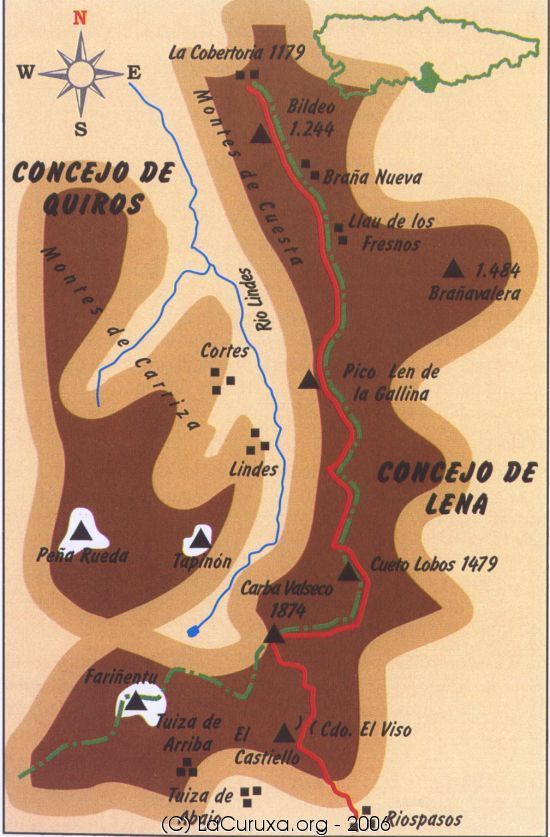 mapa de la ruta