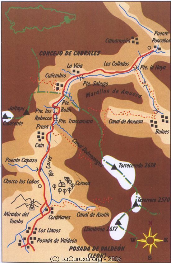 mapa de la ruta
