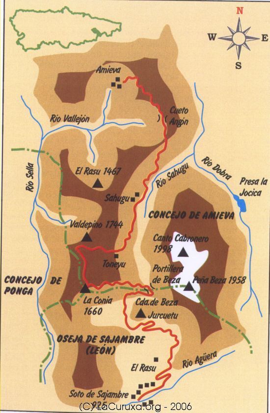 mapa de la ruta
