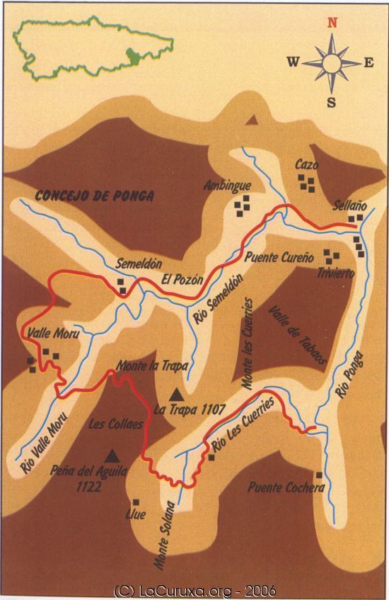 mapa de la ruta