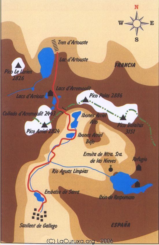 mapa de la ruta