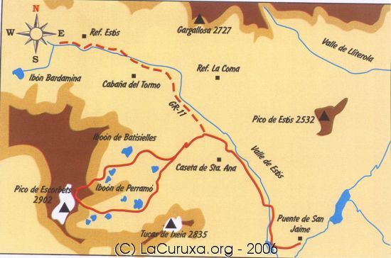 mapa de la ruta