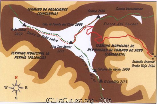 mapa de la ruta