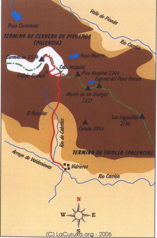 mapa de la ruta