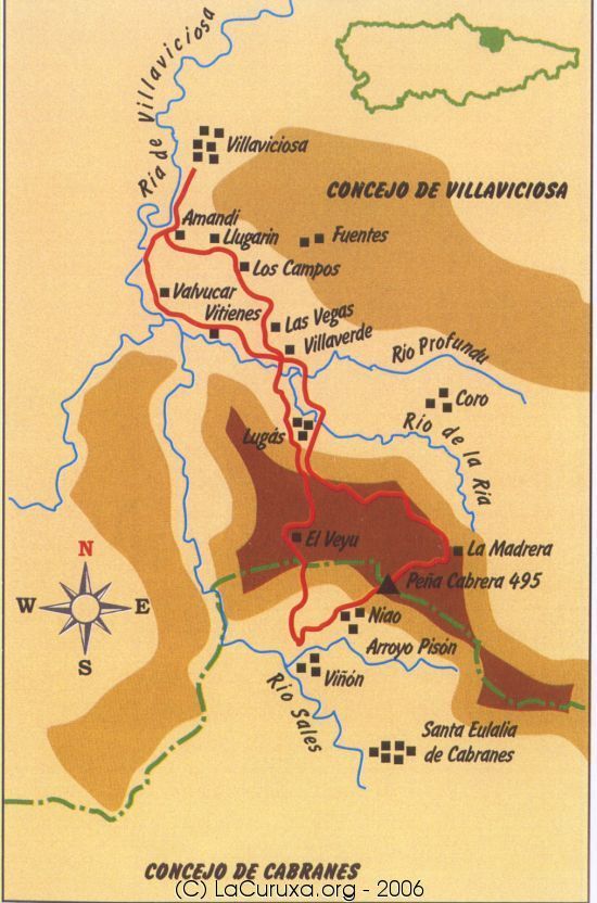 mapa de la ruta