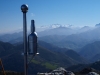 Desde la cumbre de Peña Mayor , los picos de Europa al fondo