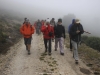 Inicio de la ruta en el Puerto Ventana bajo la niebla