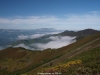 Desde la senda al fondo la Sierra del Aramo