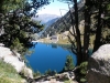 Refugio y presa del lago Dera Restanca